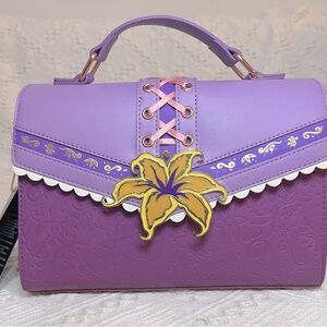 Loungefly Tangled Magic Flower crossbody bag Rapunzel cosplay